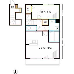 パナックス 1LDKの間取図画像
