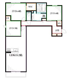 仮称 D-comodo小金井貫井北町 3LDKの間取図画像