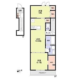 Neuenheim 2LDKの間取図画像