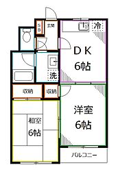 グランリヴェール 2DKの間取図画像