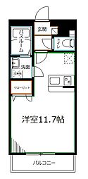 グランウッド ワンルームの間取図画像