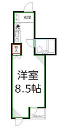 スターハイツ ワンルームの間取図画像
