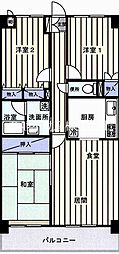グランデール武蔵野 3LDKの間取図画像