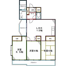 ヴァンヴェール 3LDKの間取図画像