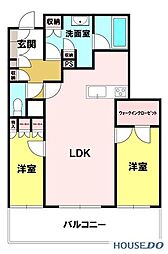 間取図画像 2LDK