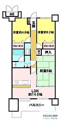 間取図画像 3LDK