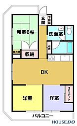 間取図画像 3LDK