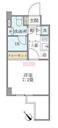 KDXレジデンス門前仲町 1Kの間取図画像