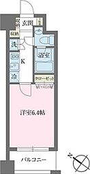 KDXレジデンス森下千歳 1Kの間取図画像