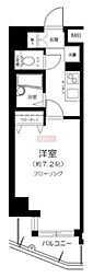 ヴェルト西大島グラーセ 1Kの間取図画像