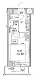 アイルルシェール錦糸町 1Kの間取図画像