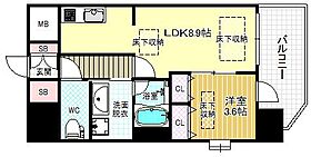 大阪府大阪市北区中津6丁目（賃貸マンション1LDK・7階・32.66㎡） その2