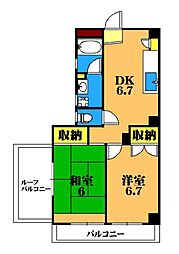 間取図画像 2DK