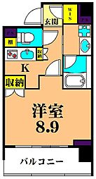 イーストパーク南大井 1Kの間取図画像