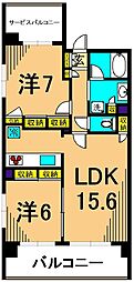 ATGPark東品川 2LDKの間取図画像