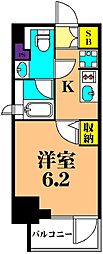 アーバネックス南品川 1Kの間取図画像