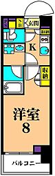プラウドフラット品川大井町 1Kの間取図画像
