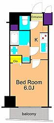 グリフィン・品川大井 1Kの間取図画像