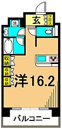 ParkCube東品川 ワンルームの間取図画像