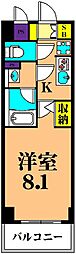 エルフォルテ品川サウスシティ 1Kの間取図画像
