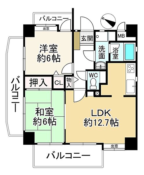 間取りを拡大表示