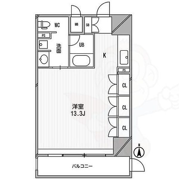 大阪府大阪市西区南堀江４丁目(賃貸マンション1R・7階・40.15㎡)の写真 その2