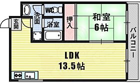 大阪府大阪市港区弁天２丁目（賃貸マンション1LDK・2階・41.00㎡） その2