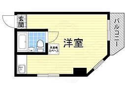 ヴァンコート三軒家東 ワンルームの間取図画像