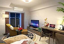 ソルテラス大阪BAY STATION SIDE 7階1Kのリビング/ダイニング