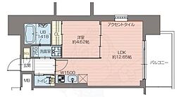 プレジオ弁天町 1LDKの間取図画像