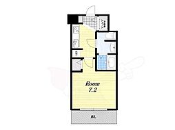 エクスクルーシブレジデンス西九条 1Kの間取図画像