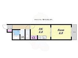 メゾネットドゥエミ 1DKの間取図画像