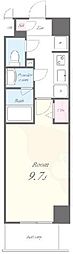 アリビオ大阪港 1Kの間取図画像