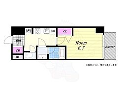 GranBridgeDempo 1Kの間取図画像