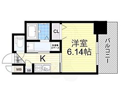 大阪市港区築港4丁目マンション 1Kの間取図画像