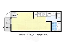 Nesta Residence 大正 1DKの間取図画像