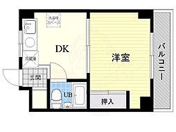 エスポアール・ベンテ 1DKの間取図画像