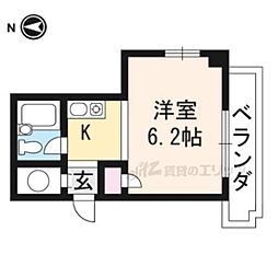 サイトウビル ワンルームの間取図画像