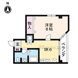 メゾンサクラ 1DKの間取図画像