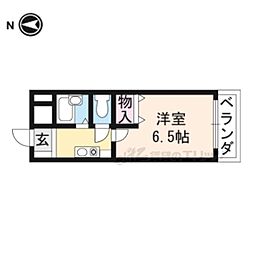 ルイシャトレ21 1Kの間取図画像