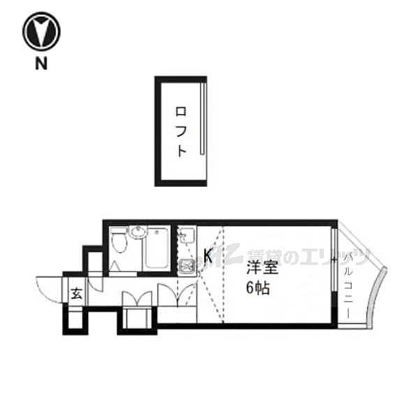 京都府京都市左京区下鴨西本町(賃貸マンション1R・3階・21.00㎡)の写真 その2