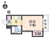 京都府京都市左京区北白川仕伏町（賃貸マンション1K・1階・21.45㎡） その2