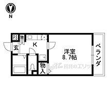 京都府京都市左京区北白川小倉町（賃貸アパート1K・1階・24.75㎡） その2