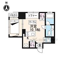 京都府京都市上京区出町通今出川上ル青龍町（賃貸マンション1K・5階・22.55㎡） その2