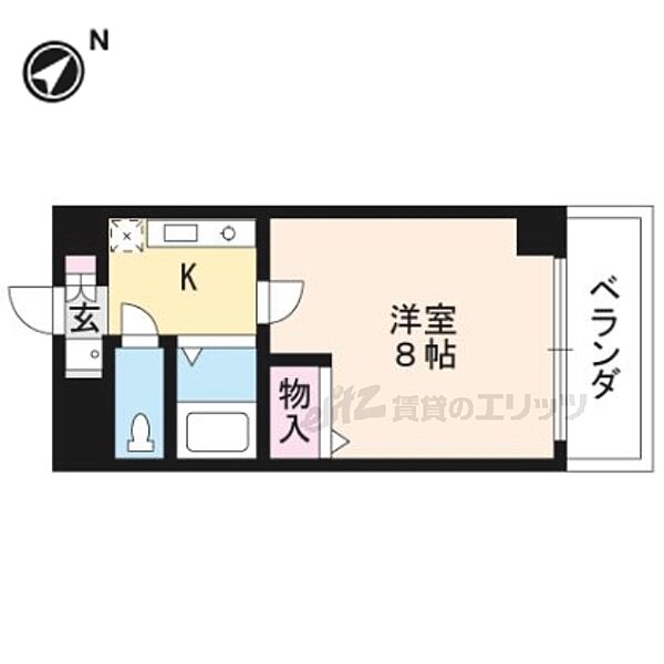 パレ南笠佐わらび 320｜滋賀県草津市笠山4丁目(賃貸マンション1K・3階・23.31㎡)の写真 その2