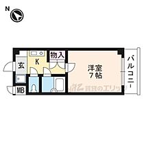 滋賀県大津市本堅田4丁目（賃貸マンション1K・3階・21.56㎡） その2