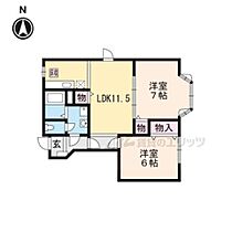 クレストール石山 102 ｜ 滋賀県大津市平津１丁目（賃貸アパート2LDK・1階・53.51㎡） その2