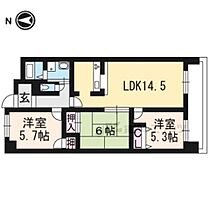 アメニティーＲＩＴＴＯ 306 ｜ 滋賀県栗東市綣1丁目（賃貸マンション3LDK・3階・70.11㎡） その2