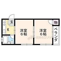 滋賀県大津市真野1丁目（賃貸アパート2K・2階・26.10㎡） その2