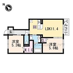 間取図画像 2LDK